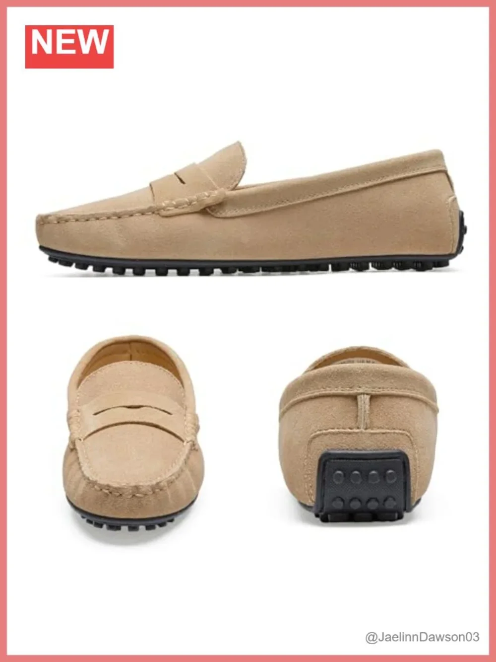 Suede Penny Loafers Slip-On Driving Shoes